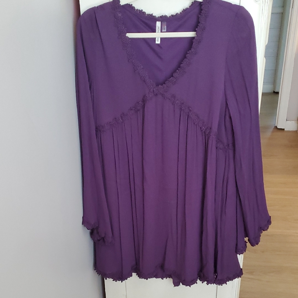 Mittoshop Deep Purple Tunic Top